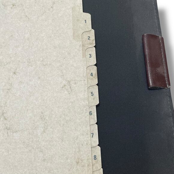 Franklin Covey 7 Habits Leather Planner Organizer Brown Binder Tabs Insert Paper - Picture 16 of 16